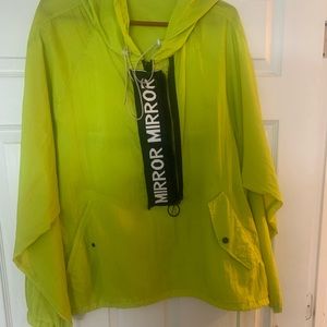 Off White “mirror mirror” Anorak , Brilliant green / black .
